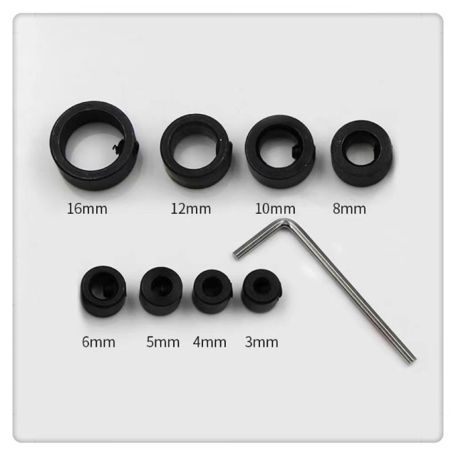 鑽頭鑽尾定位環8件組 鑽頭定位器 鑽頭限位環 止定塊 固定環麻花鑽定位圈 定位器 限位圈 定深器鑽孔定位木工水電工業模具