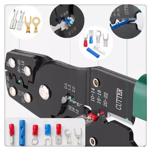 多功能三合一撥線鉗剝線鉗壓線鉗電纜電工鉗子DIY剪線鉗接線端子端子壓接鉗壓著鉗省力壓接端子壓線鉗快速接線端子水電工具神器
