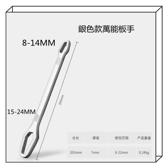 萬能雙頭梅花板手多功能板手自緊可調整梅花板手板手快速板手五金工具六角扳手雙頭扳手鬆螺絲居家生活工具DIY水電工具神器