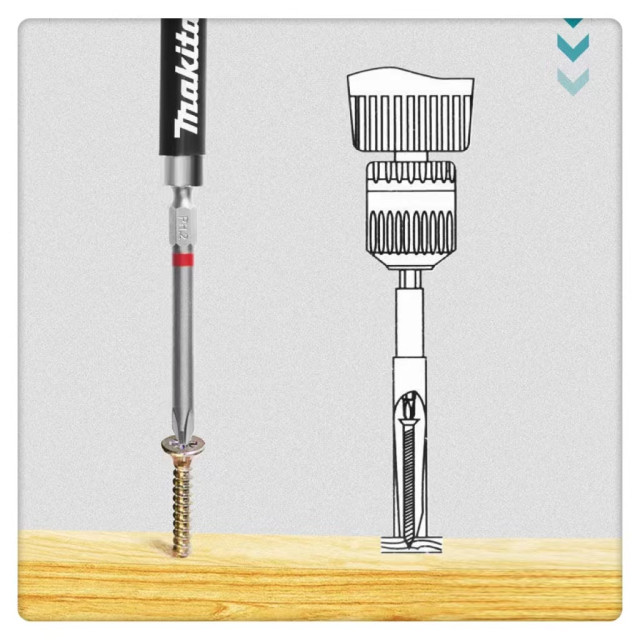 Makita牧田43件組電動工具配件全新43件起子頭組 B-55697批頭組套批頭套裝彩虹盒電動內六角起子頭電工木工