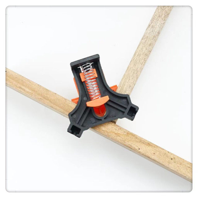 直角夾木工夾具90度夾具木工水電神器工具直角夾具90度玻璃相框4角固定彈簧固定DIY居家生活手工具裝潢打孔安裝器