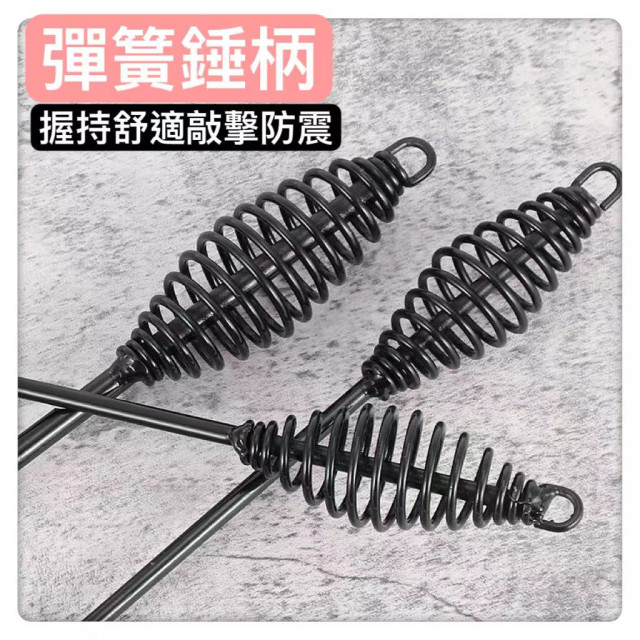 電焊工碳鋼敲渣錘700g彈簧柄電焊錘電焊工錘焊渣錘敲渣錘敲銹錘除銹錘DIY工具白鐵西工木工水電鐵工工具神器水電工程神器錘