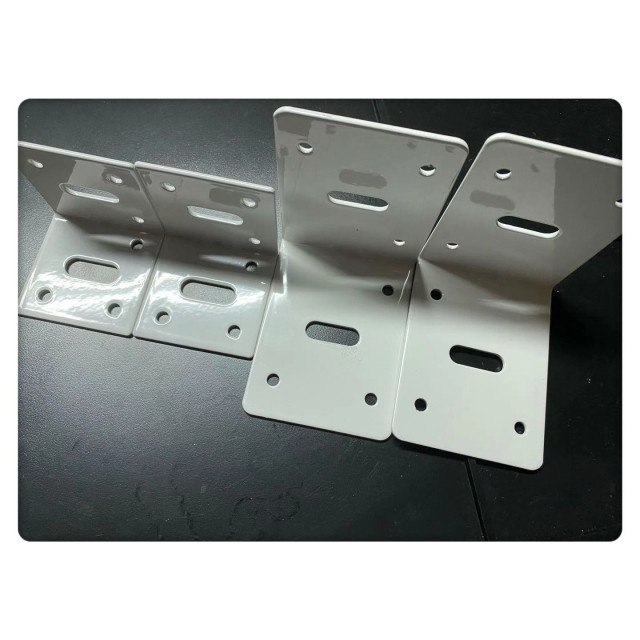 L固定鐵片補強L固定片家具修補支撐50x50mm 厚2mm工廠直營 (烤漆珍珠白)電工木工裝潢木板裝飾DIY廚具