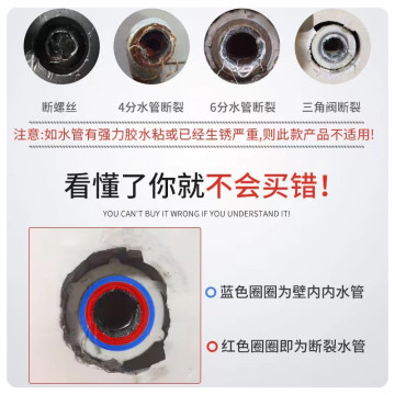 新型水龍頭斷頭取出器4分6分水管三角閥滑牙斷頭螺絲取出器塑膠取出斷頭龍頭塑膠管破淋浴衛浴DIY水電工具材料神器手電動2用