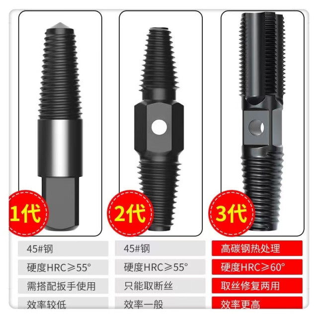 水龍頭斷頭修牙修復神器三角閥斷絲手動取出器反牙螺絲4分6分水管斷頭取出神器4分6分二合一斷頭內外牙取出神器內外牙工具電工