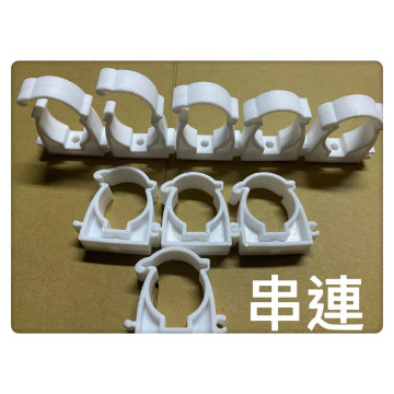 PPR水管材配件水管管卡塑料U型卡1寸/4分/6分水管卡子固定卡扣塑料水管管夾 固定PVC塑料管夾低腳平底管卡水電工具必備