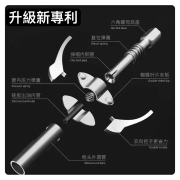 雙柄鎖鉗式高壓注油嘴齒輪鎖鉗式自鎖平頭黃油槍嘴頭高壓注油嘴注油嘴牛油嘴汽機車維修工具神器DIY機械CNC維修工具神器