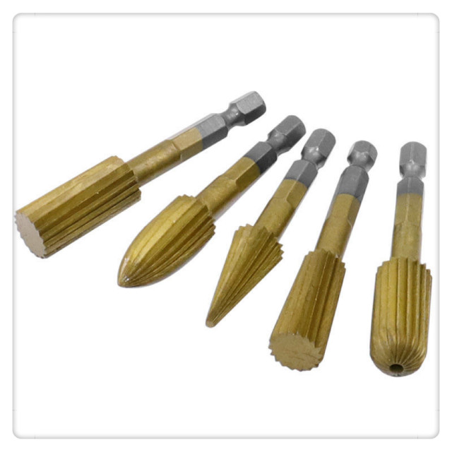高速鋼鍍鈦六角柄旋轉銼刀木工滾磨刀打磨頭刨刀金剛石研磨棒鎢鋼滾刀DIY電動刻磨機小電磨玉石雕刻機氣動研磨機工仿模型